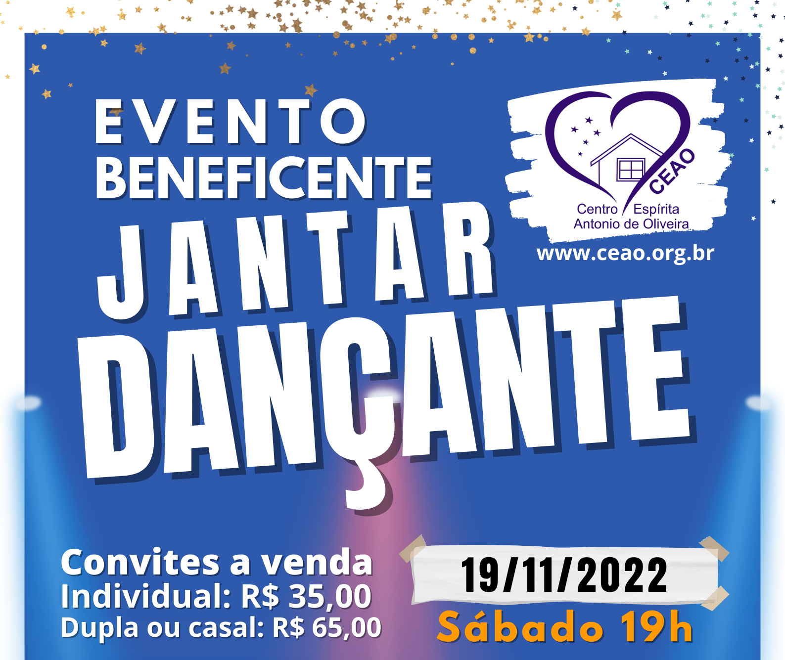 Evento Beneficente Jantar Dançante CEAO 19.11.2022