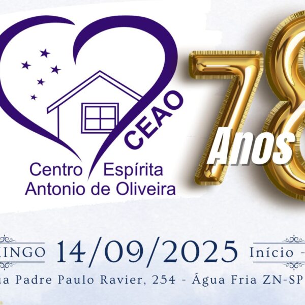 Aniversário CEAO domingo 14.09.2025 às 19h