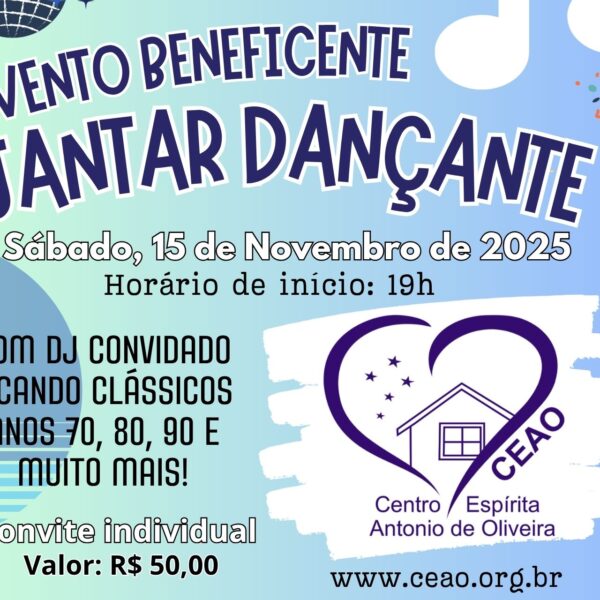 Evento Beneficente Jantar Dançante CEAO 15.11.2025
